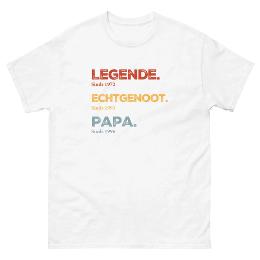 Personalisiertes T-Shirt – Papa, die Legende
