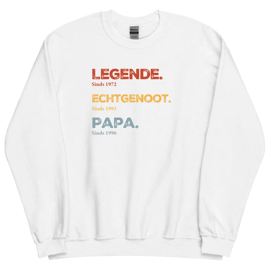 Gepersonaliseerde sweater - Papa de legende