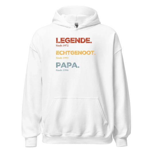 Gepersonaliseerde hoodie - Papa de legende