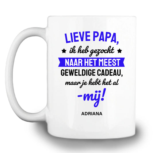 Gepersonaliseerde mok - Lieve papa