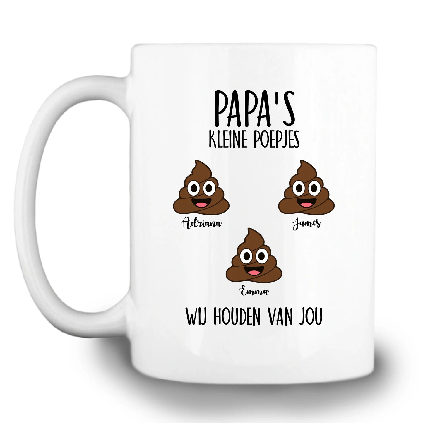 Gepersonaliseerde mok - Papa's kleine poepje(s)