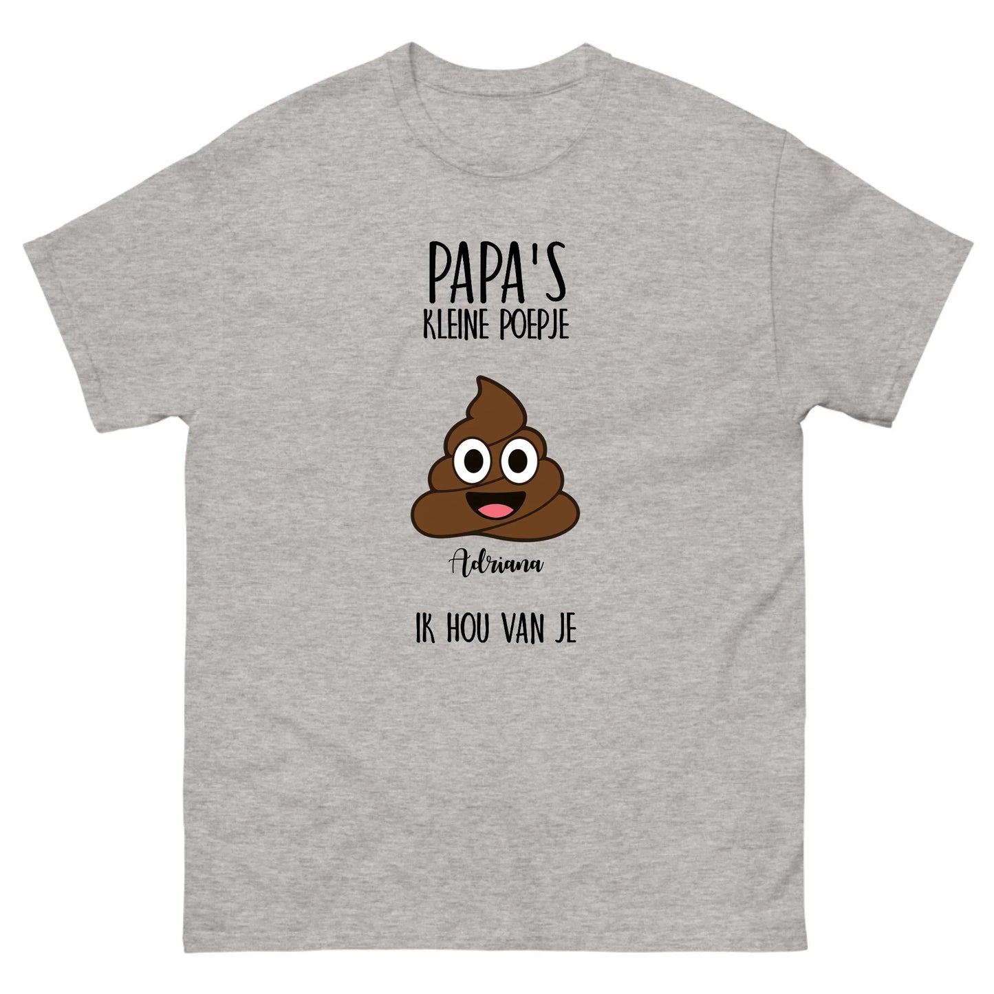 Gepersonaliseerd T-shirt - Papa's kleine poepje(s)