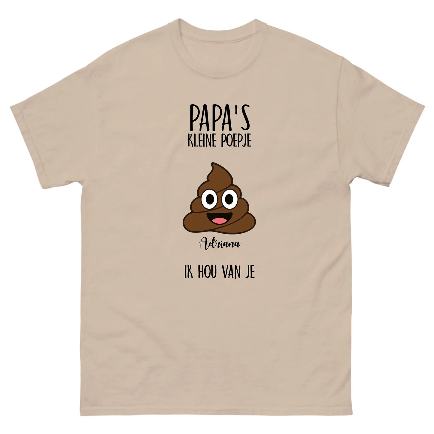 Gepersonaliseerd T-shirt - Papa's kleine poepje(s)