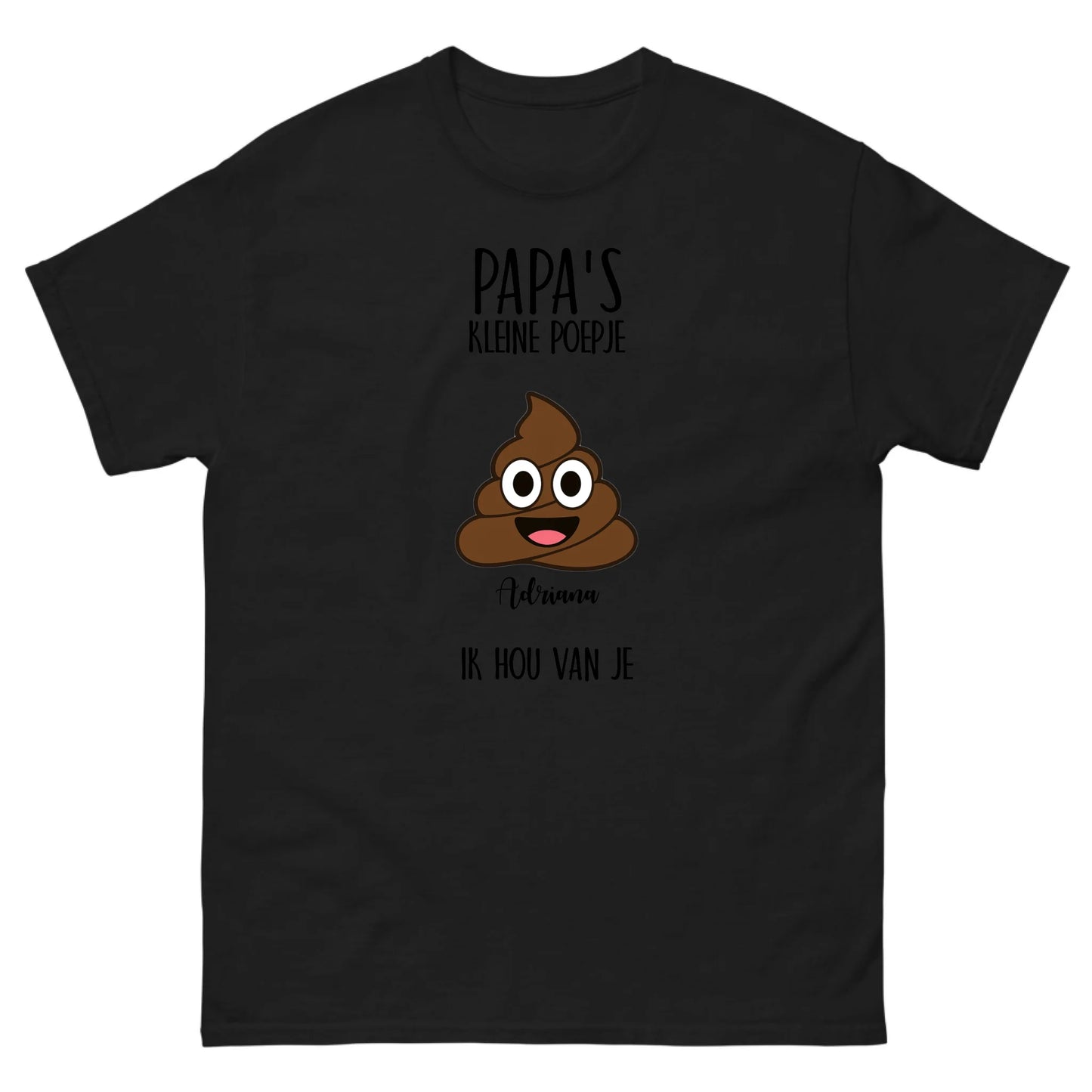 Gepersonaliseerd T-shirt - Papa's kleine poepje(s)