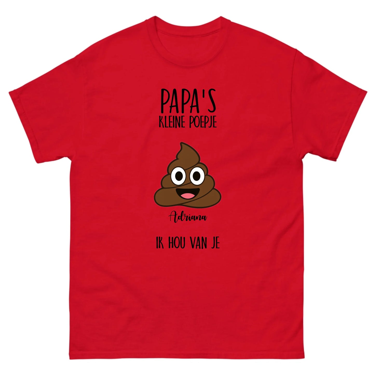Gepersonaliseerd T-shirt - Papa's kleine poepje(s)