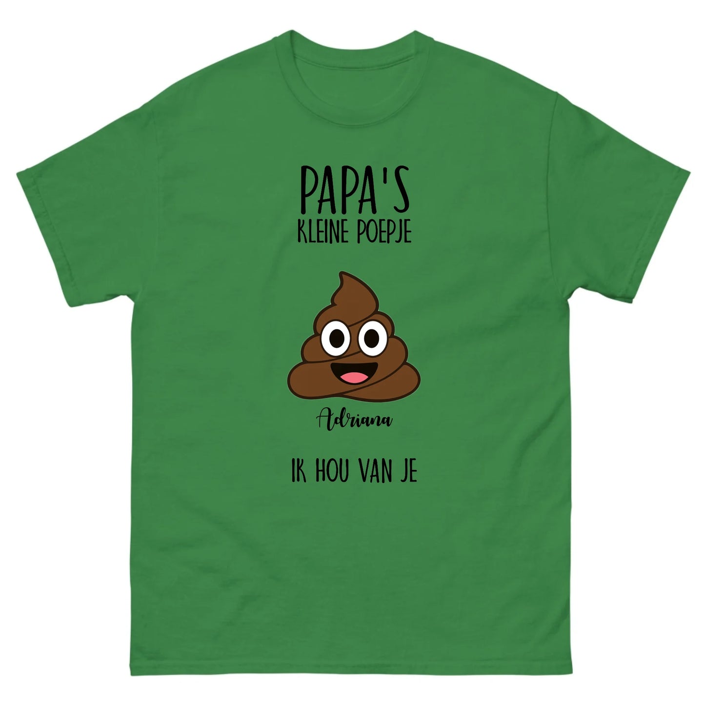 Gepersonaliseerd T-shirt - Papa's kleine poepje(s)