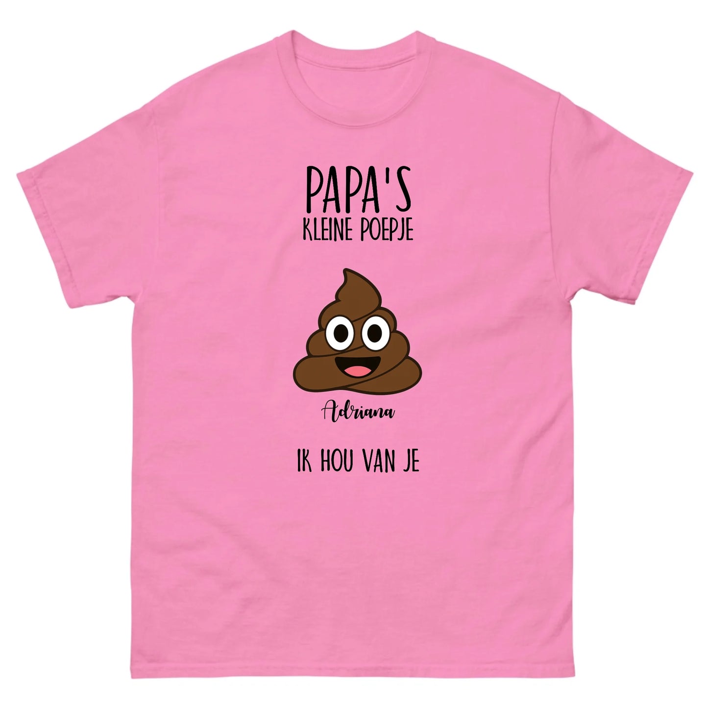 Gepersonaliseerd T-shirt - Papa's kleine poepje(s)