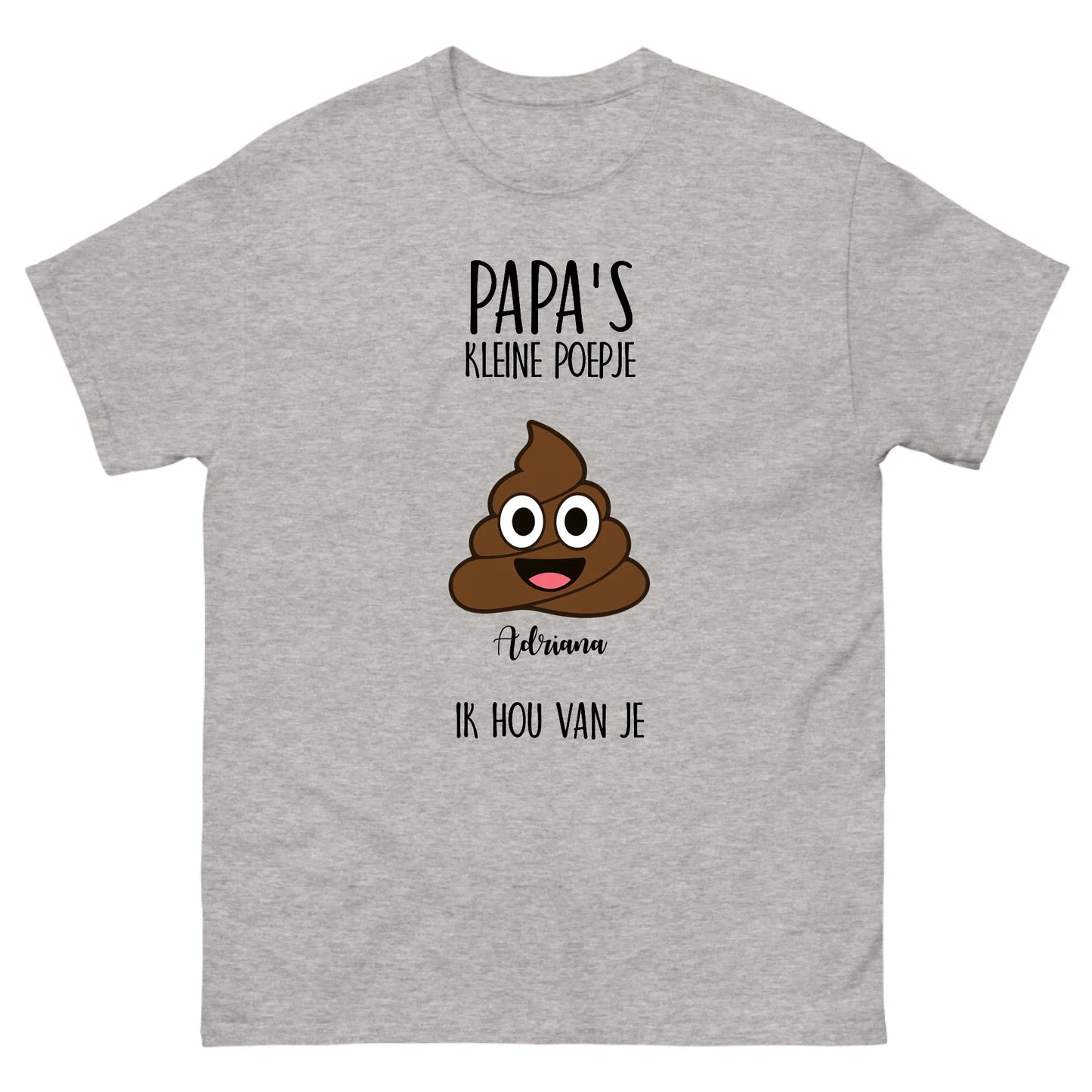 Gepersonaliseerd T-shirt - Papa's kleine poepje(s)