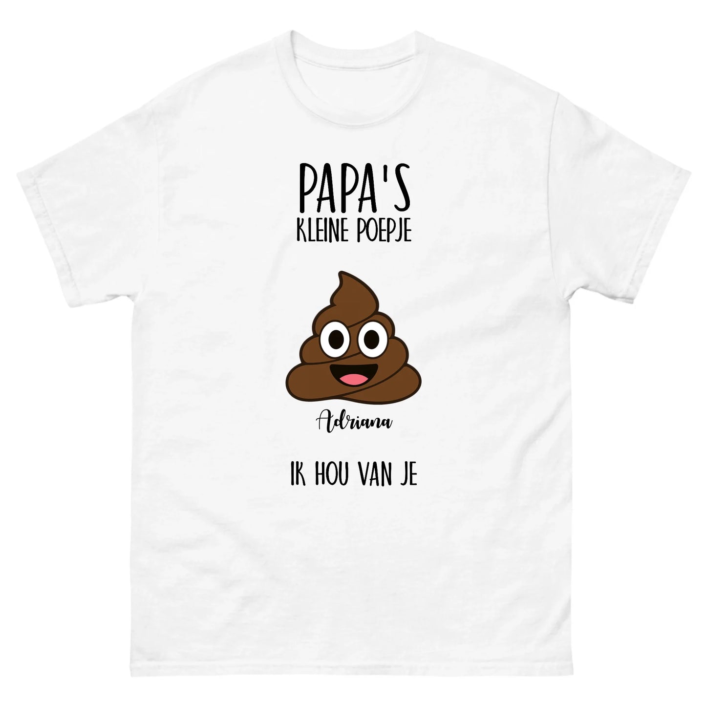 Gepersonaliseerd T-shirt - Papa's kleine poepje(s)