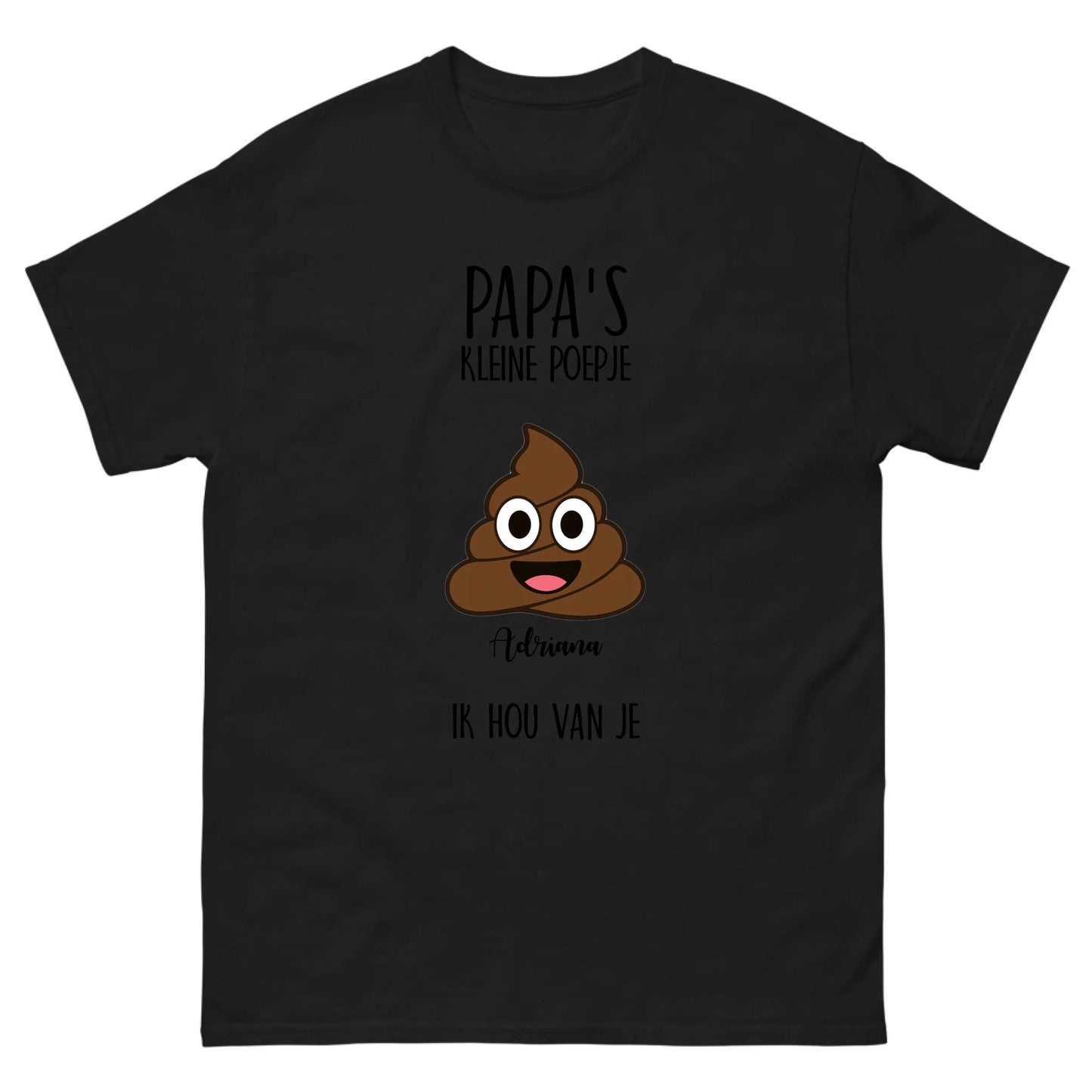 Gepersonaliseerd T-shirt - Papa's kleine poepje(s)