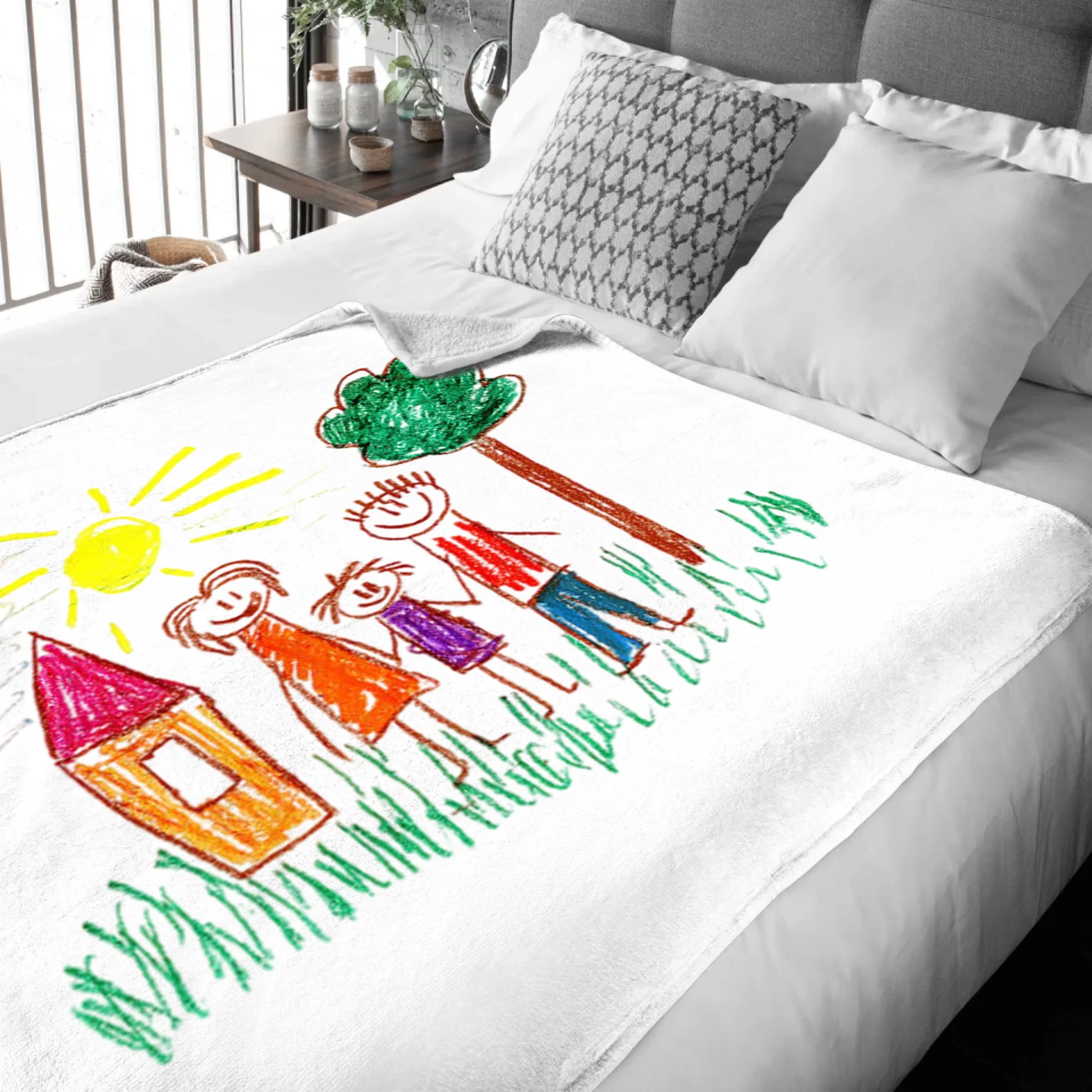 Mockup deken achtergrond
