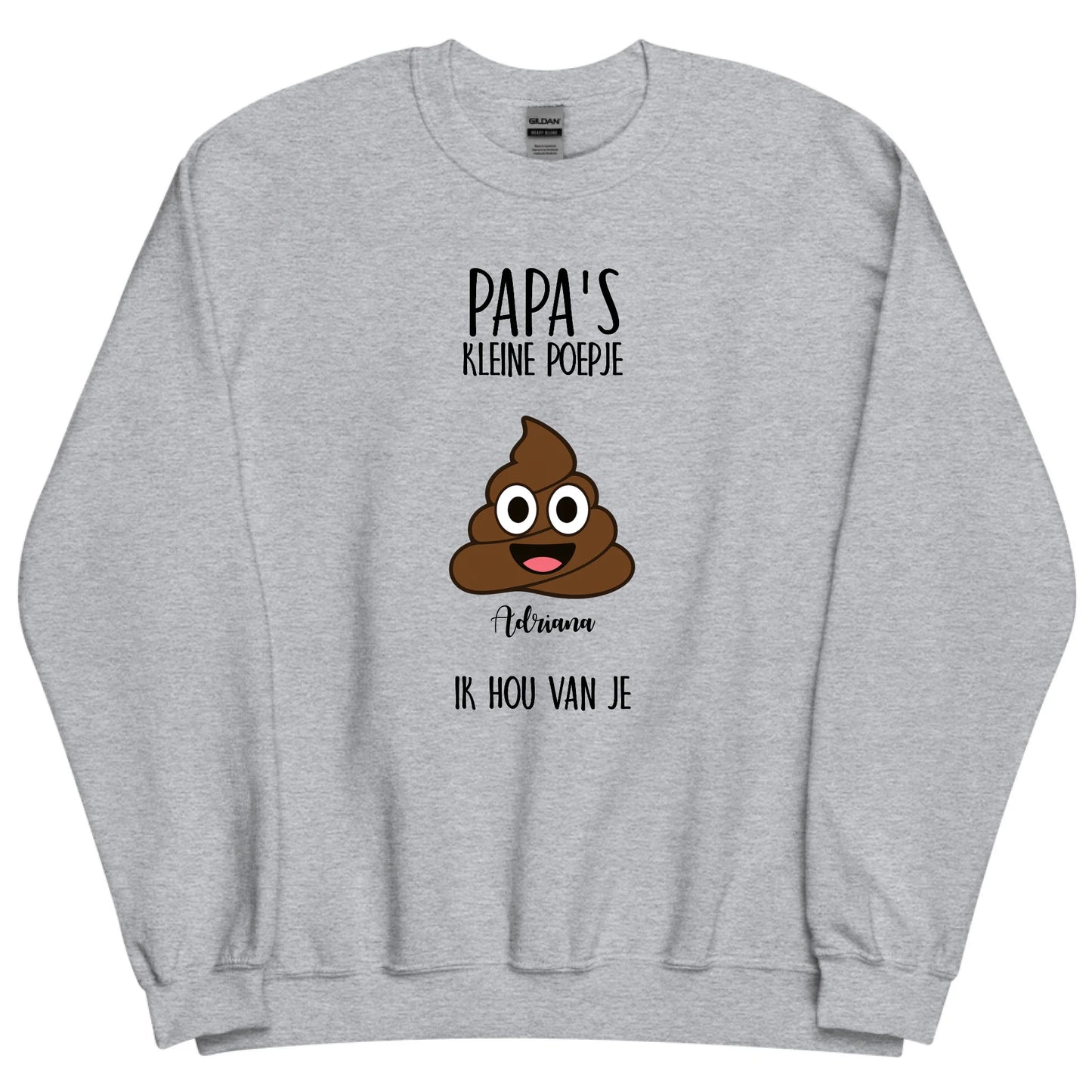 Gepersonaliseerde sweater - Papa's kleine poepje(s)