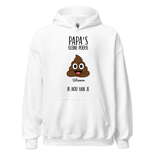 Gepersonaliseerde hoodie - Papa's kleine poepje(s)