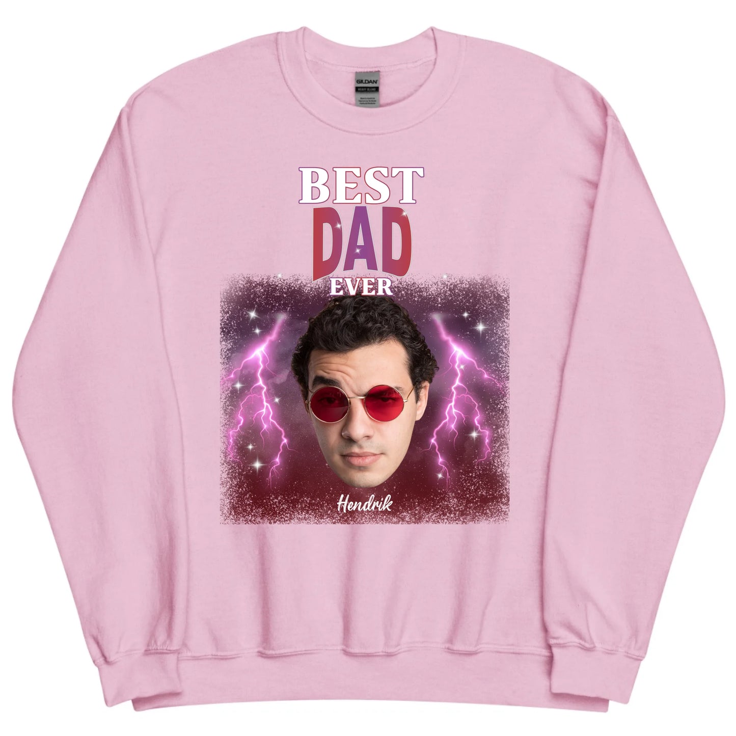 Gepersonaliseerde retro sweater - Best dad ever