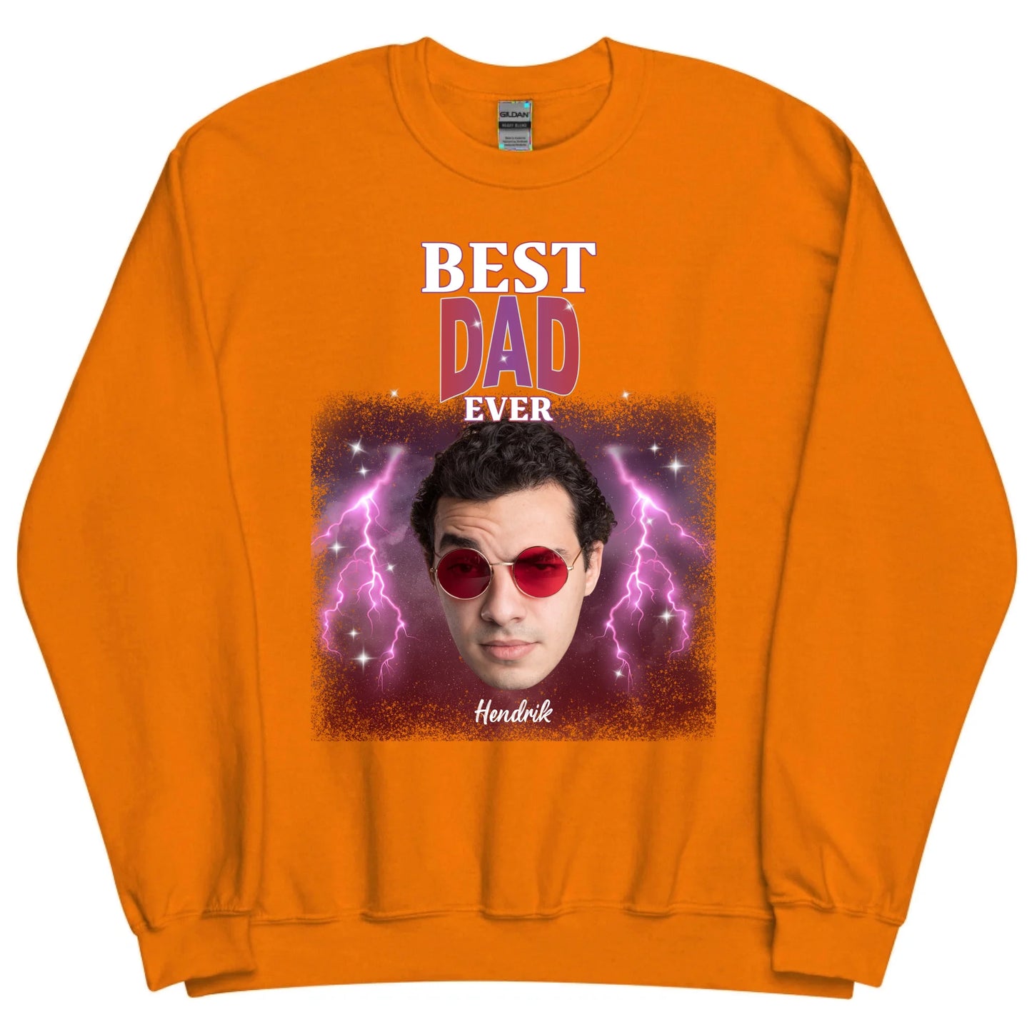 Gepersonaliseerde retro sweater - Best dad ever