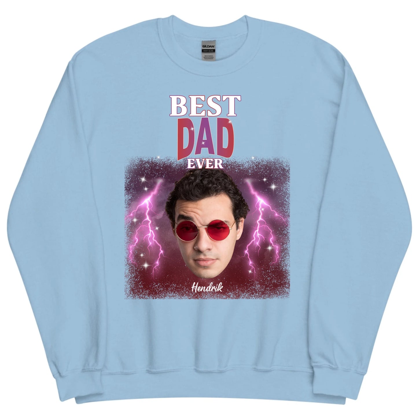 Gepersonaliseerde retro sweater - Best dad ever
