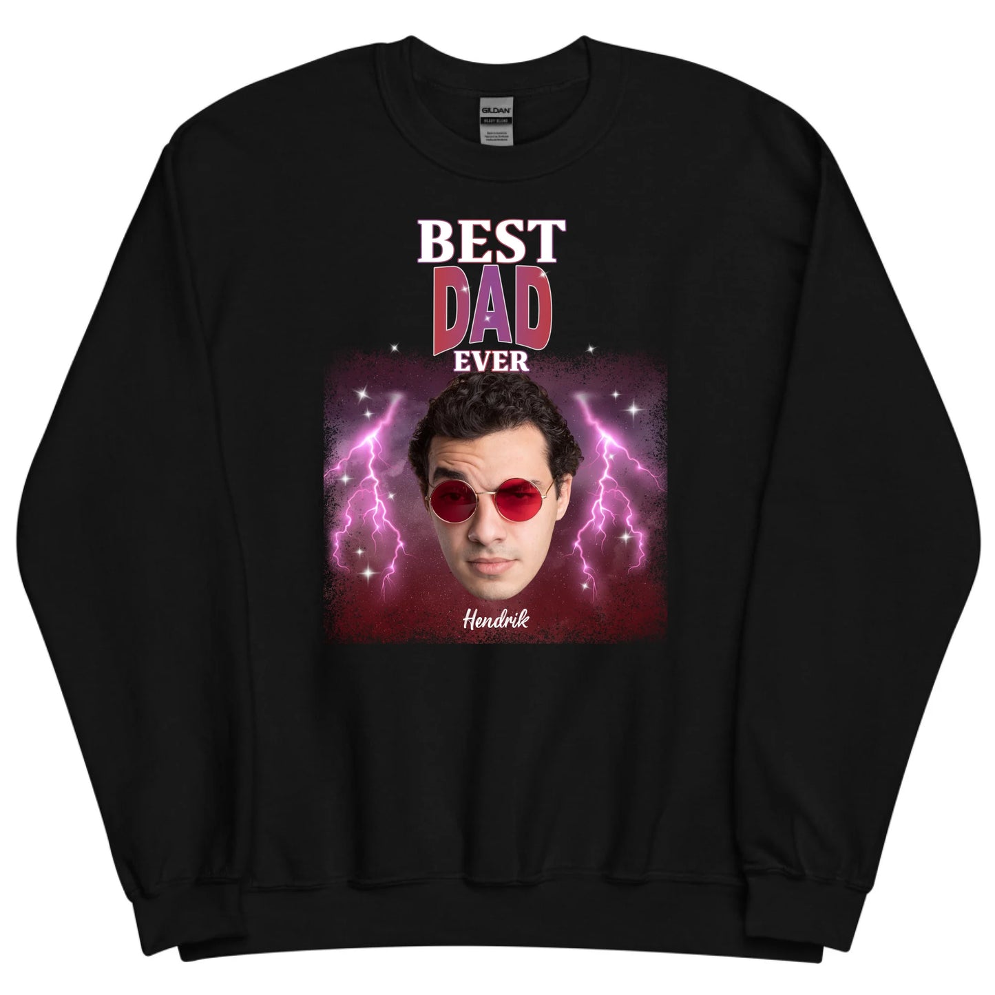 Gepersonaliseerde retro sweater - Best dad ever