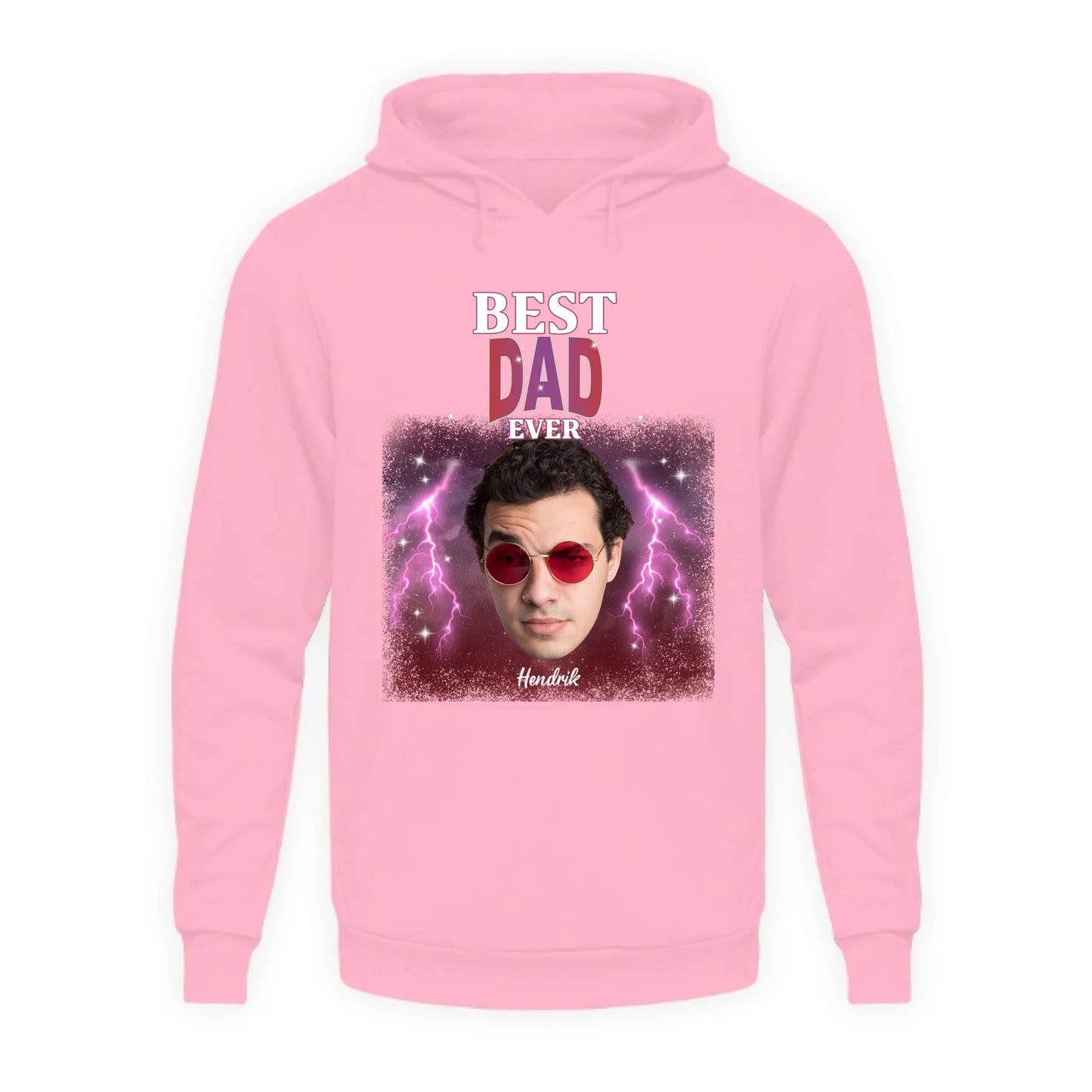 Personalisierter Retro-Hoodie – Der beste Papa aller Zeiten