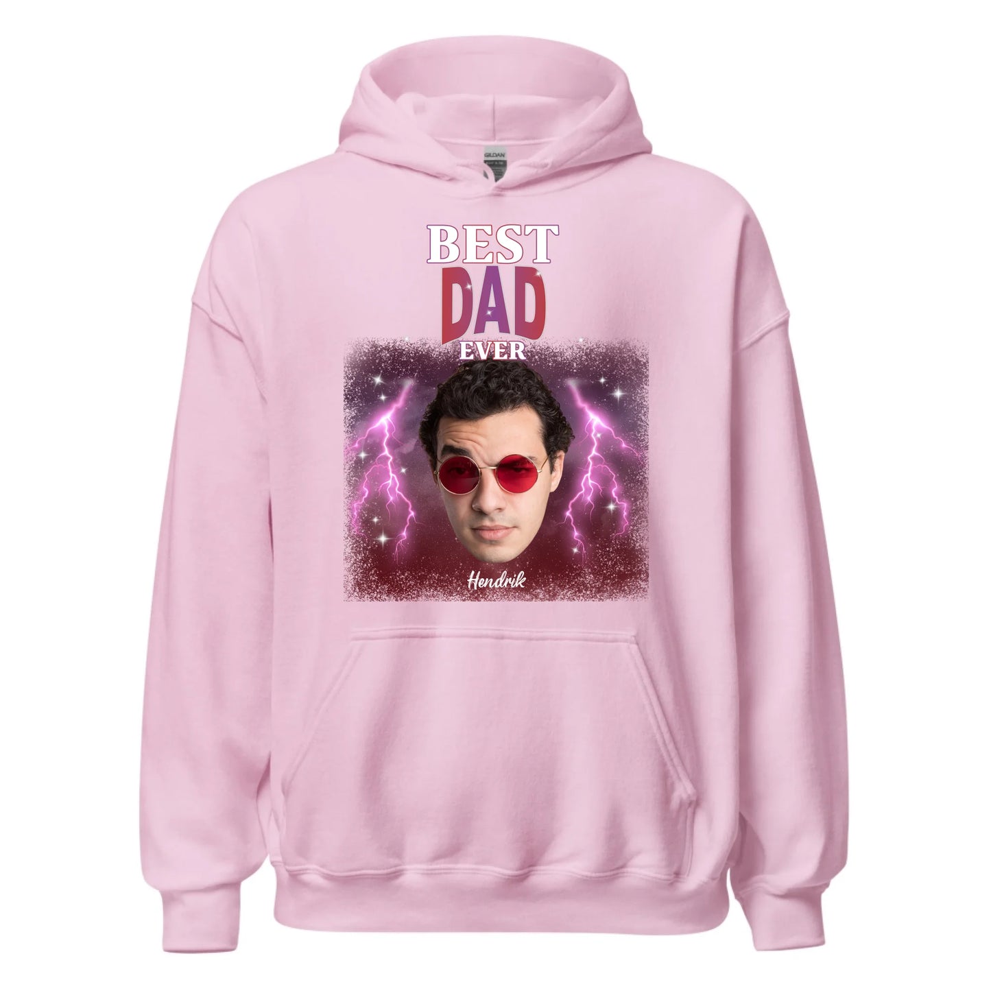 Personalisierter Retro-Hoodie – Der beste Papa aller Zeiten