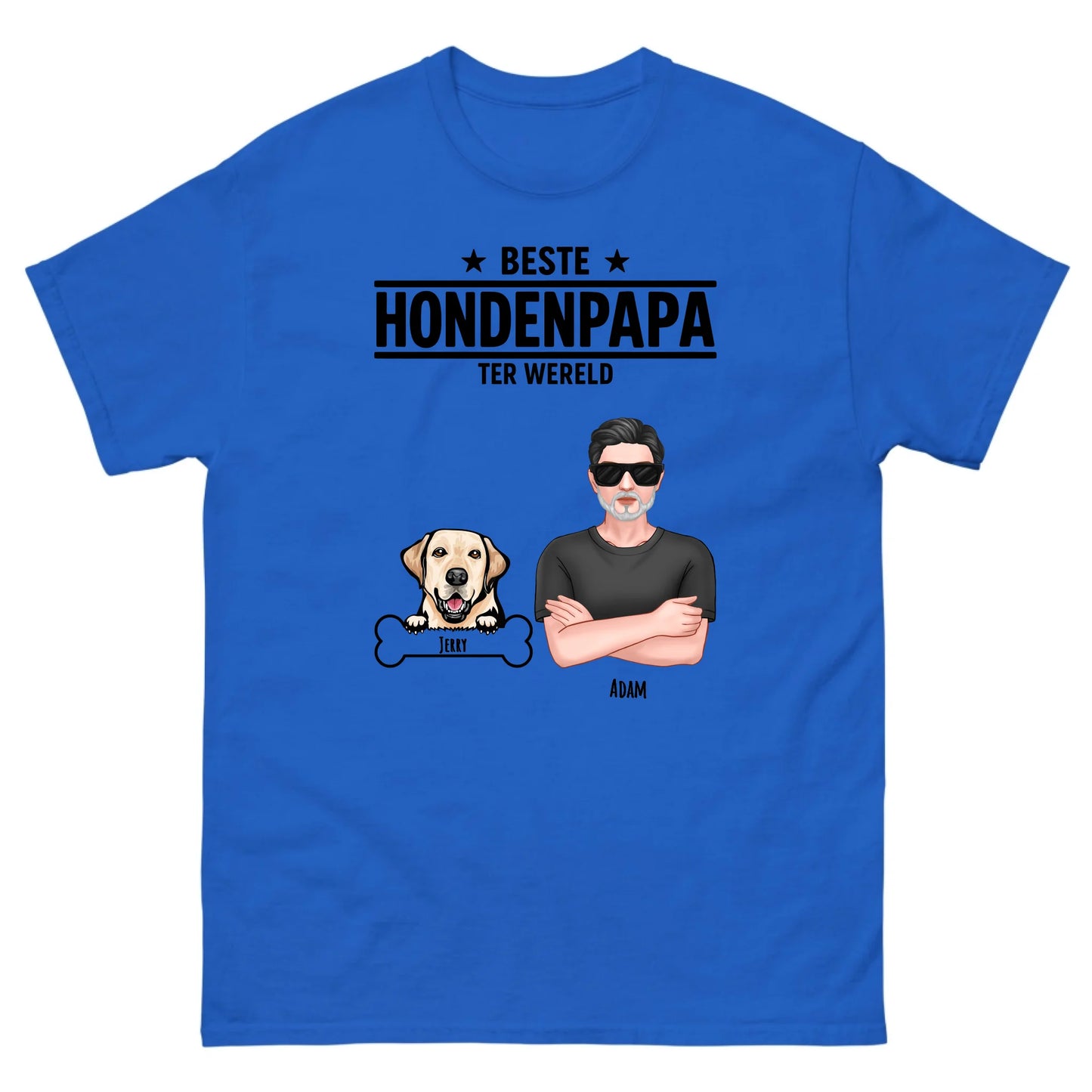 Gepersonaliseerd T-shirt - Beste hondenpapa ter wereld