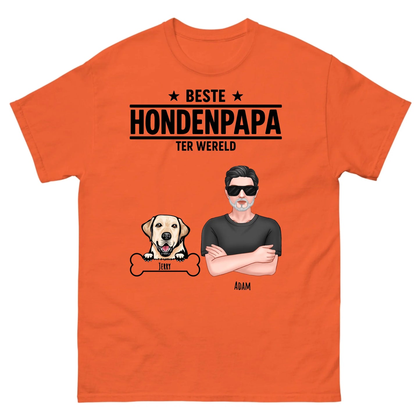 Gepersonaliseerd T-shirt - Beste hondenpapa ter wereld