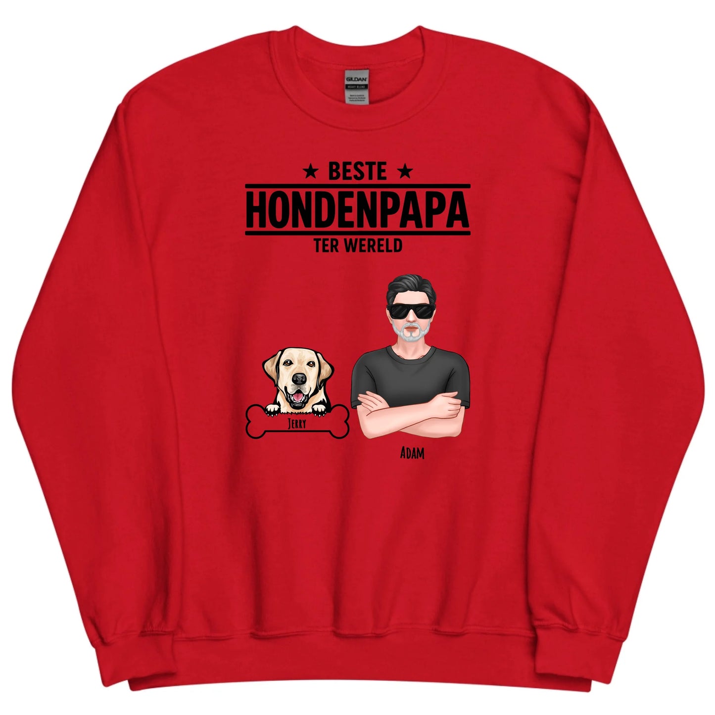 Gepersonaliseerde sweater - Beste hondenpapa ter wereld