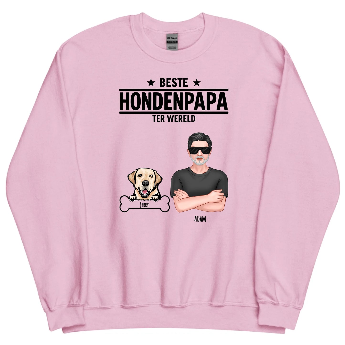 Gepersonaliseerde sweater - Beste hondenpapa ter wereld