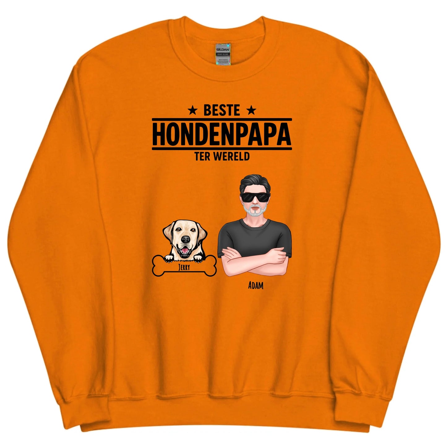 Gepersonaliseerde sweater - Beste hondenpapa ter wereld