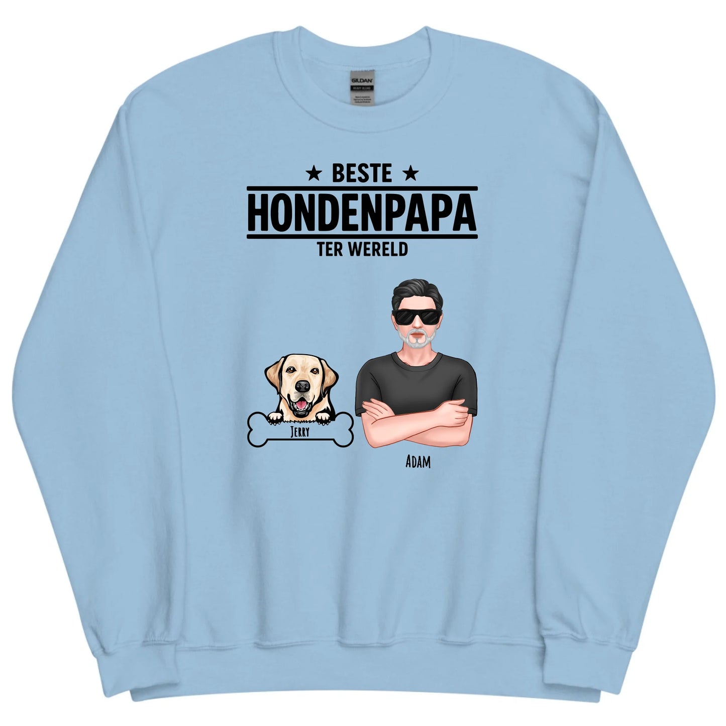 Gepersonaliseerde sweater - Beste hondenpapa ter wereld