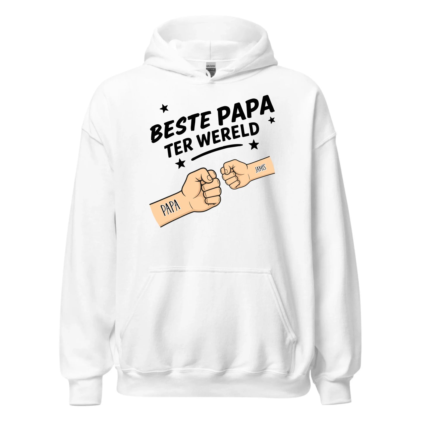 Gepersonaliseerde hoodie - Beste papa ter wereld