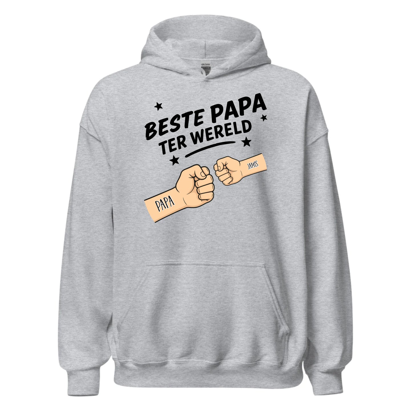 Gepersonaliseerde hoodie - Beste papa ter wereld