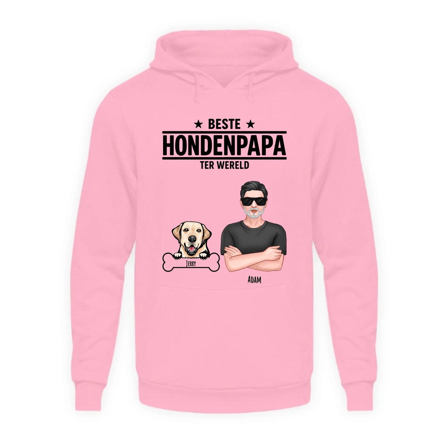 Gepersonaliseerde hoodie - Beste hondenpapa ter wereld