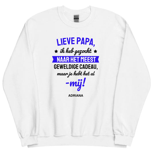 Gepersonaliseerde sweater - Lieve papa