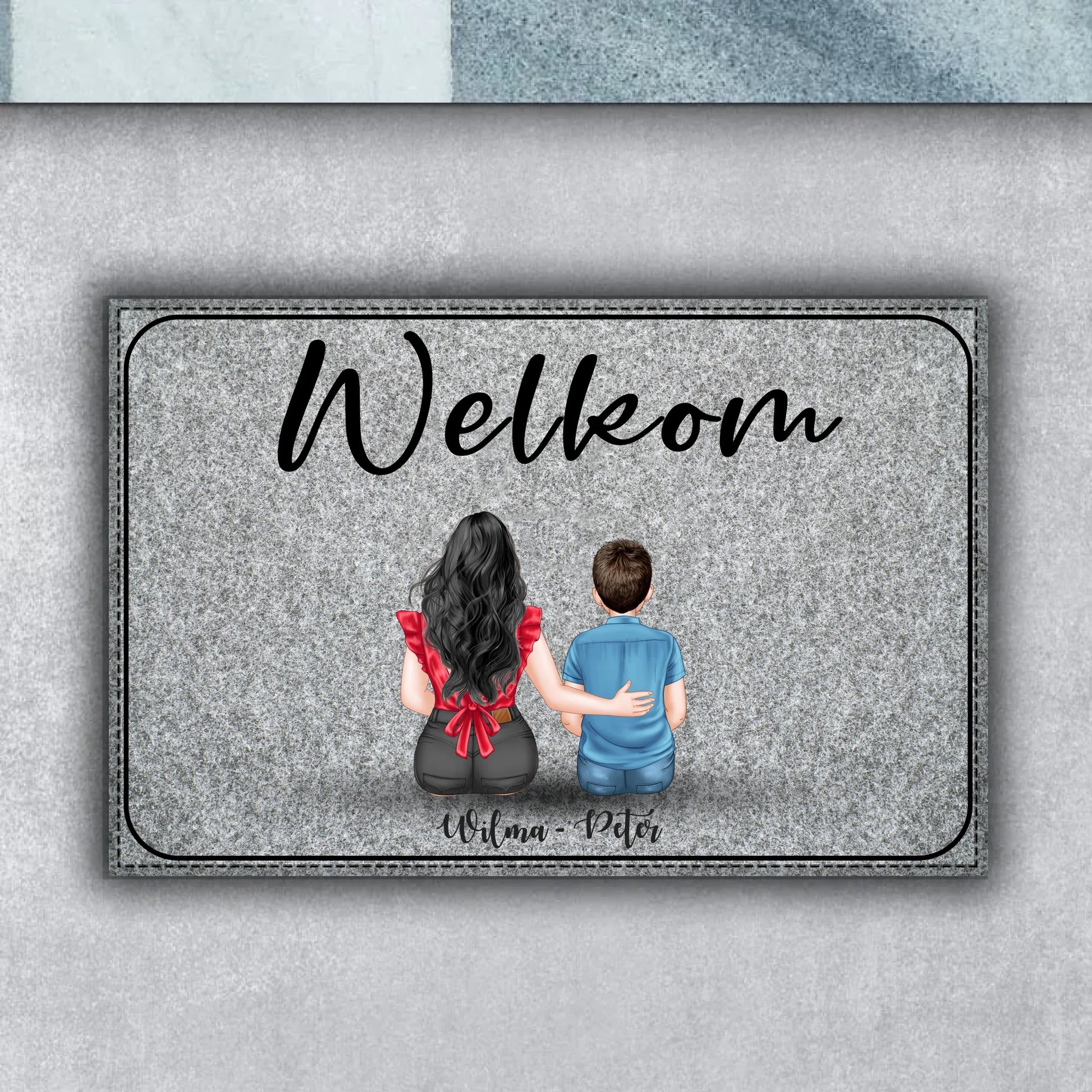 Gepersonaliseerde deurmat