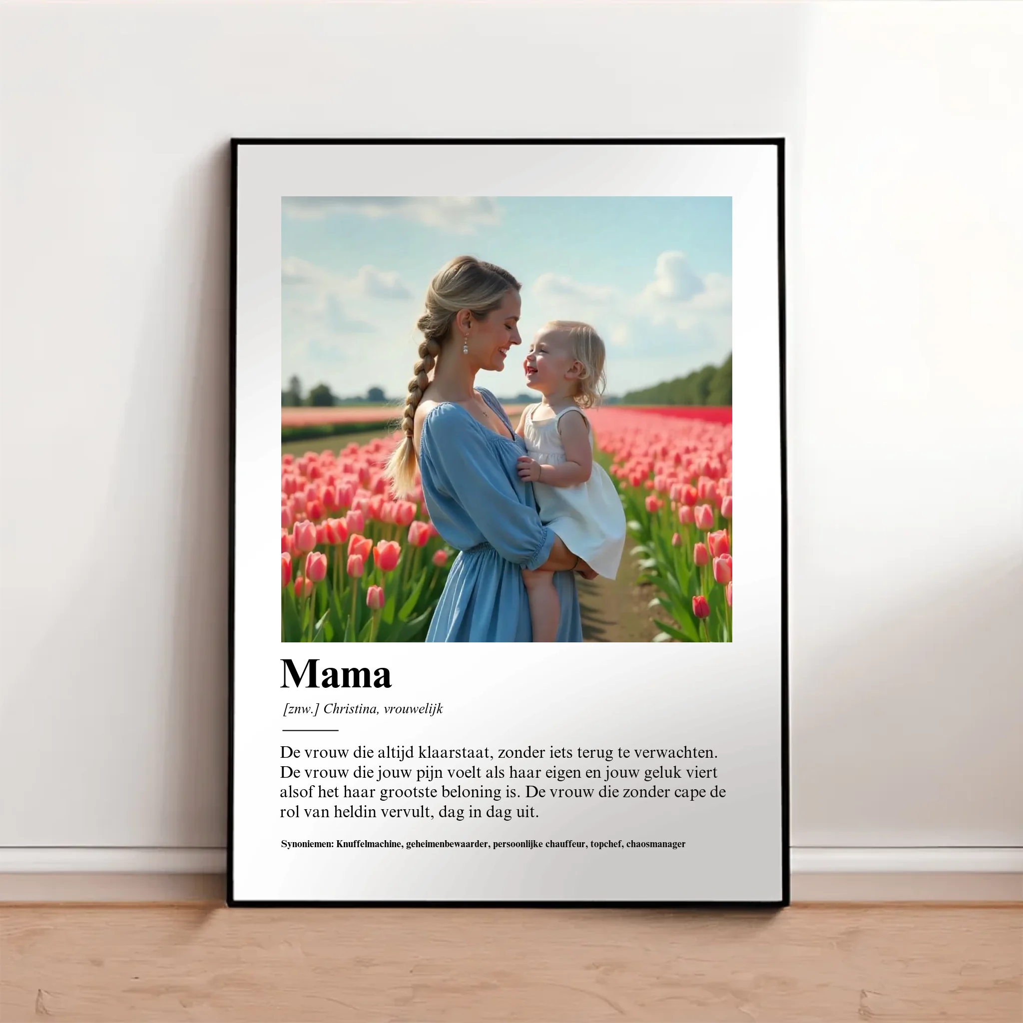 Gepersonaliseerde poster - Definitie van mama – Iedereen Blij