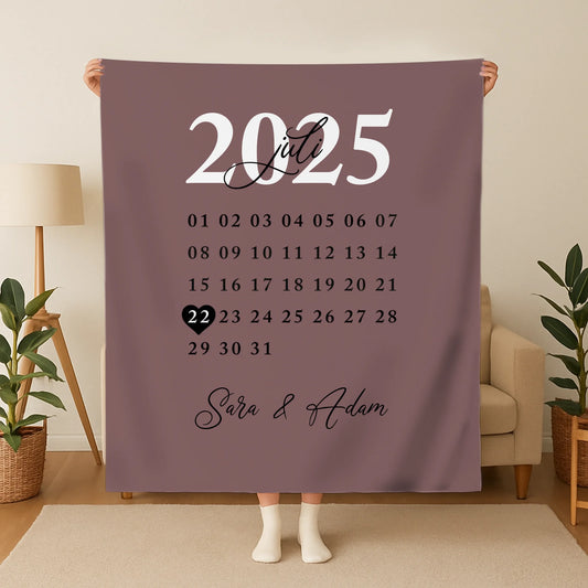 Gepersonaliseerde deken - Datum