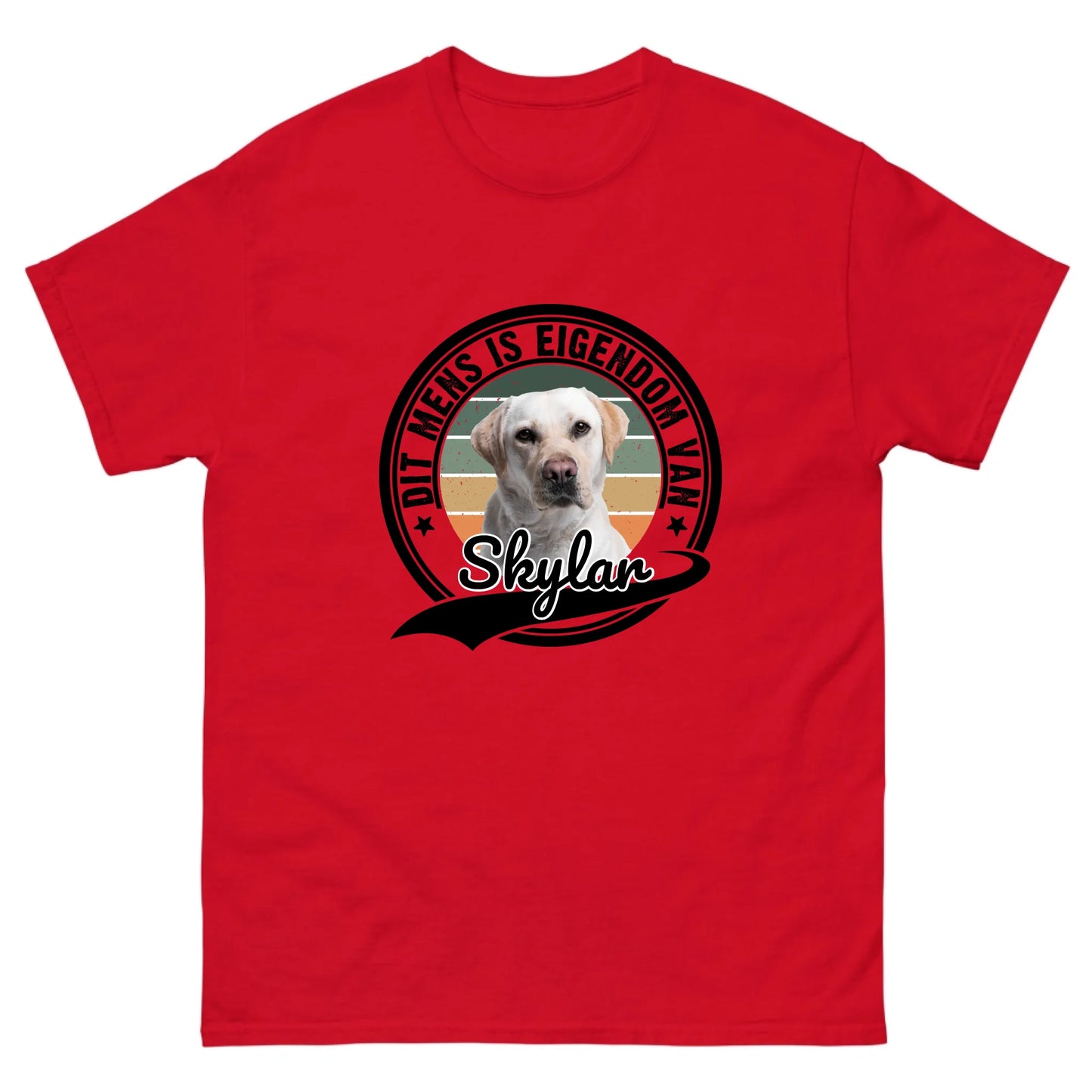 Gepersonaliseerd T-shirt - Dit mens is eigendom van [huisdiernaam]