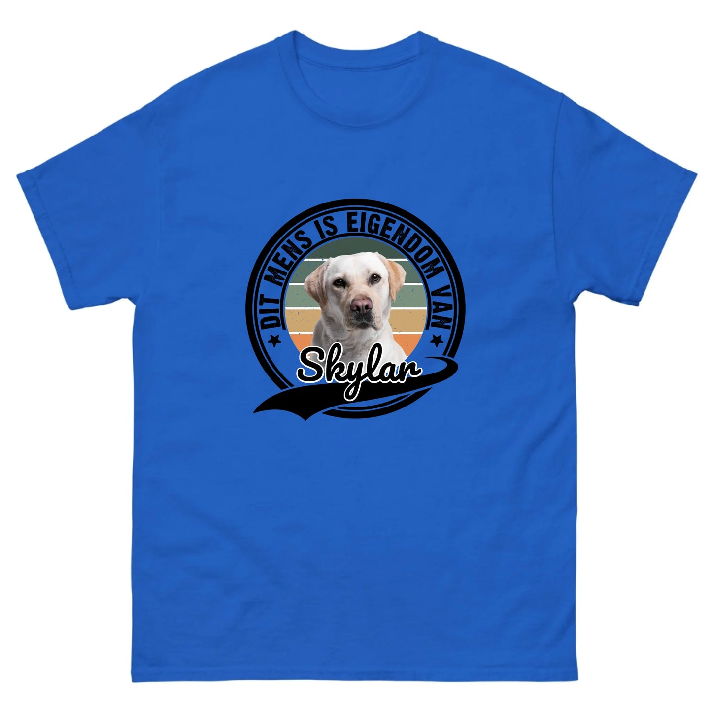 Gepersonaliseerd T-shirt - Dit mens is eigendom van [huisdiernaam]