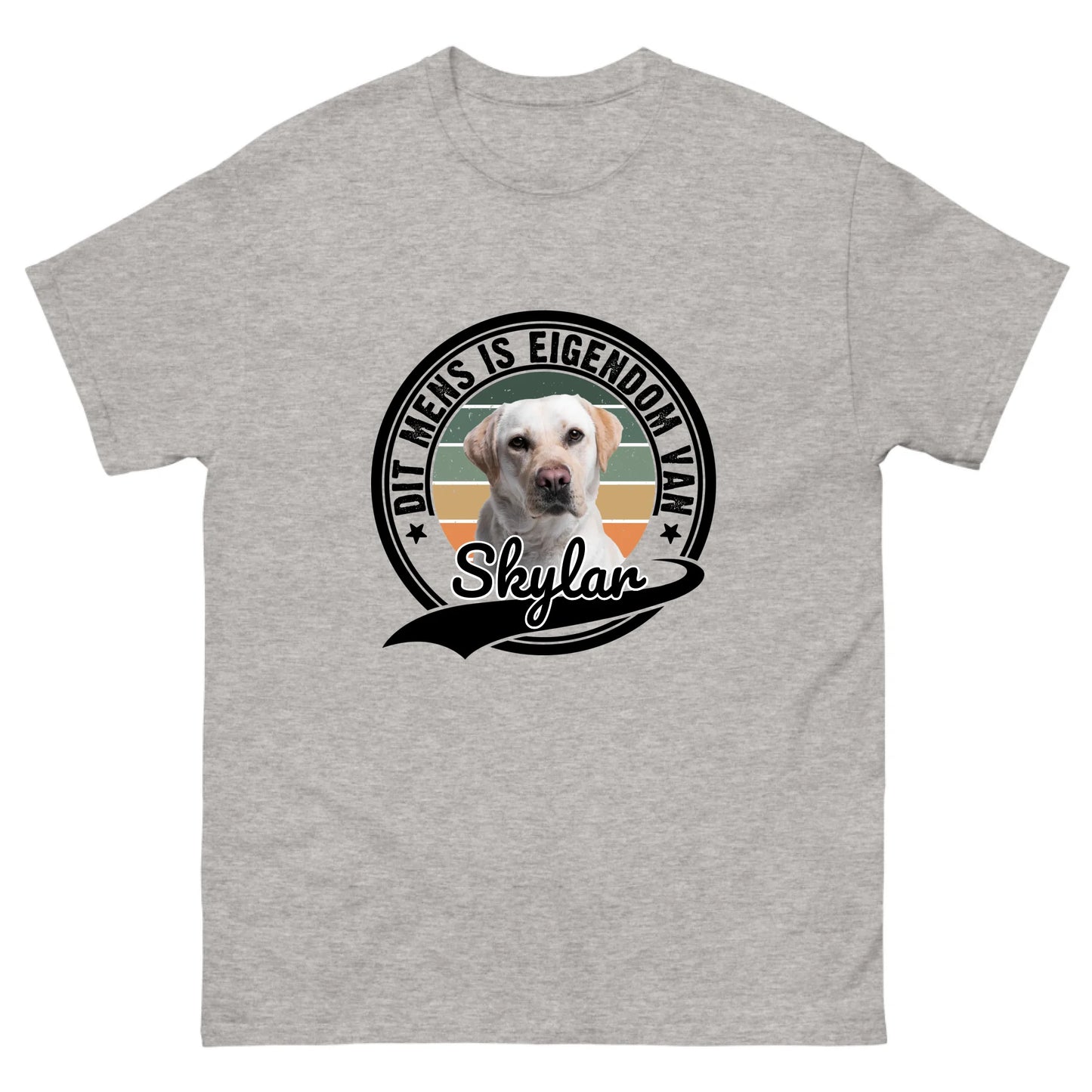 Gepersonaliseerd T-shirt - Dit mens is eigendom van [huisdiernaam]