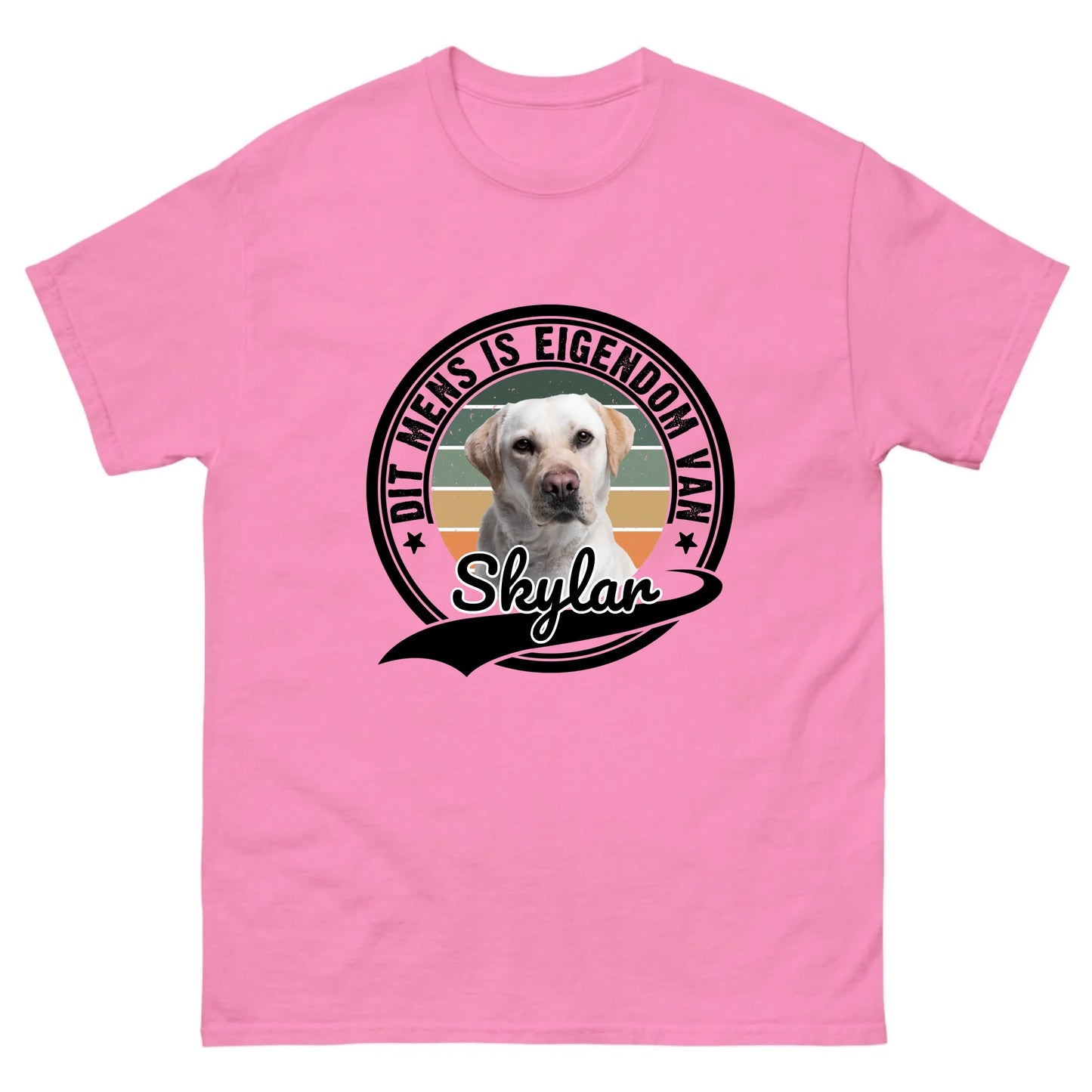 Gepersonaliseerd T-shirt - Dit mens is eigendom van [huisdiernaam]