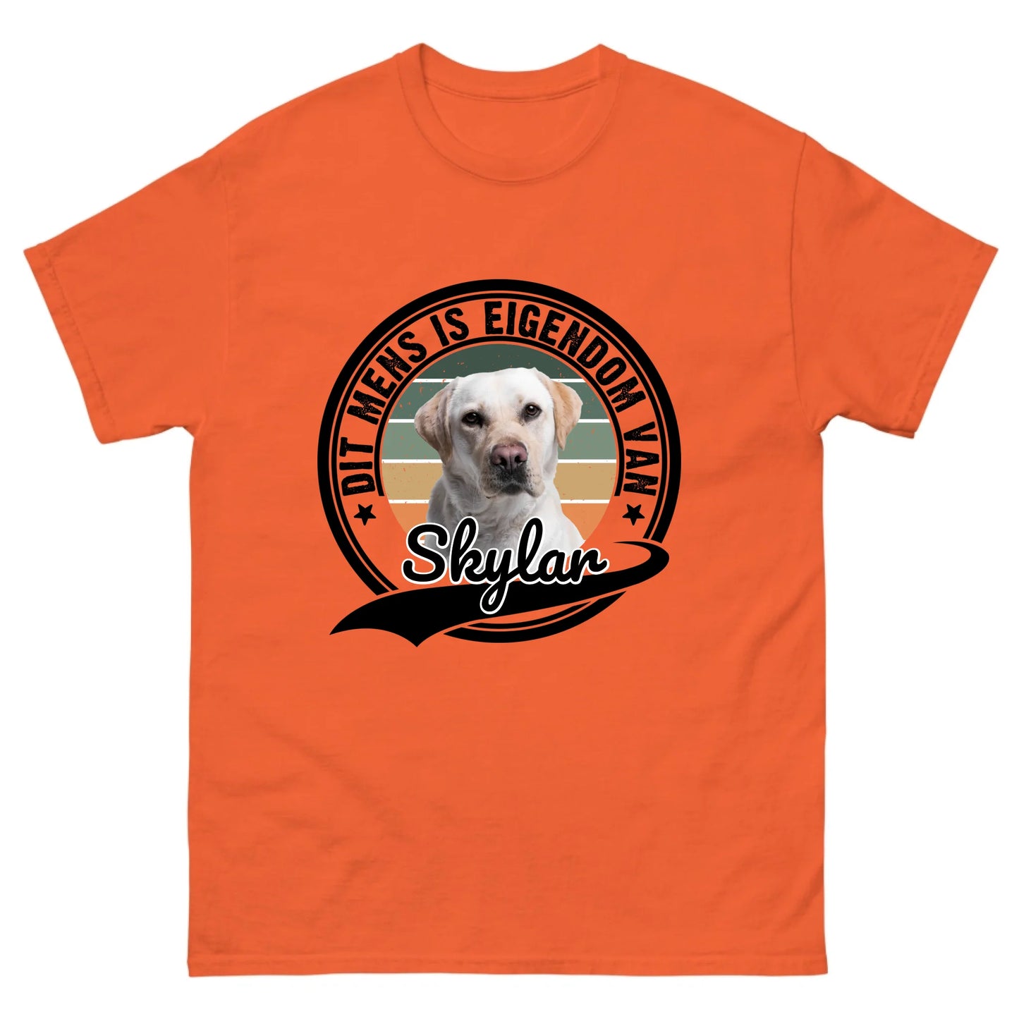 Gepersonaliseerd T-shirt - Dit mens is eigendom van [huisdiernaam]