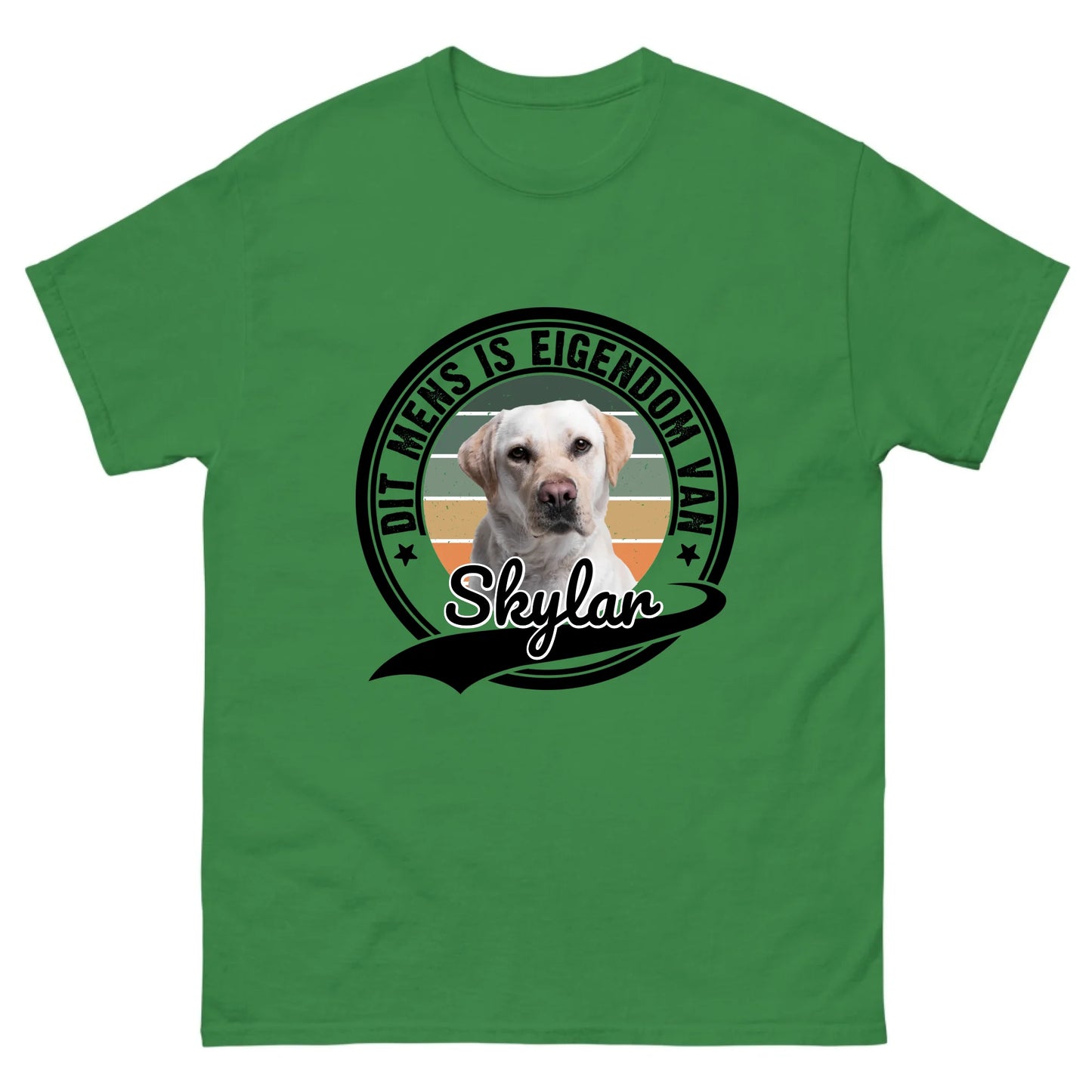 Gepersonaliseerd T-shirt - Dit mens is eigendom van [huisdiernaam]