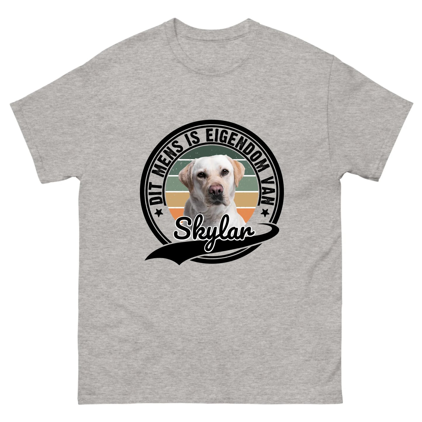 Gepersonaliseerd T-shirt - Dit mens is eigendom van [huisdiernaam]