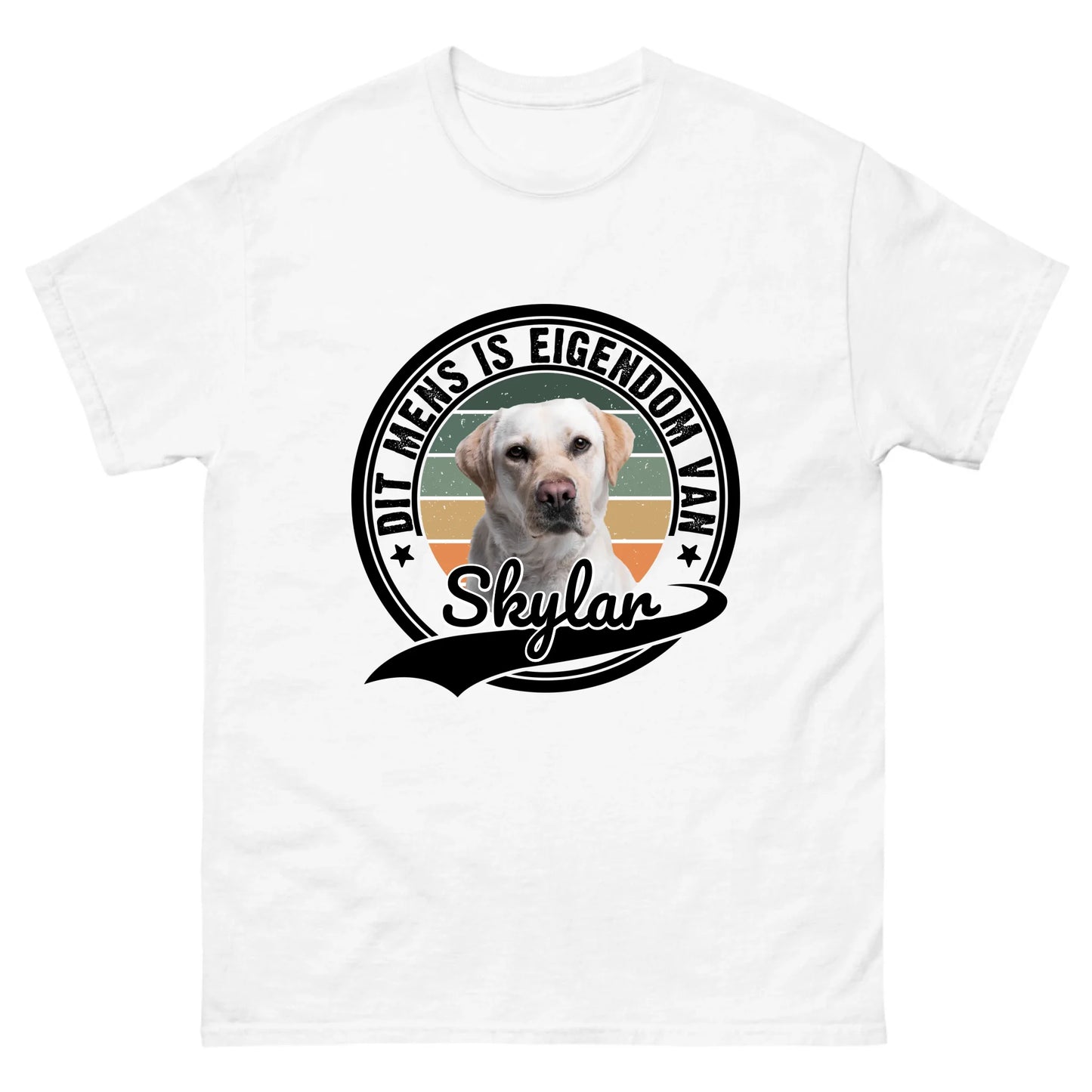 Gepersonaliseerd T-shirt - Dit mens is eigendom van [huisdiernaam]