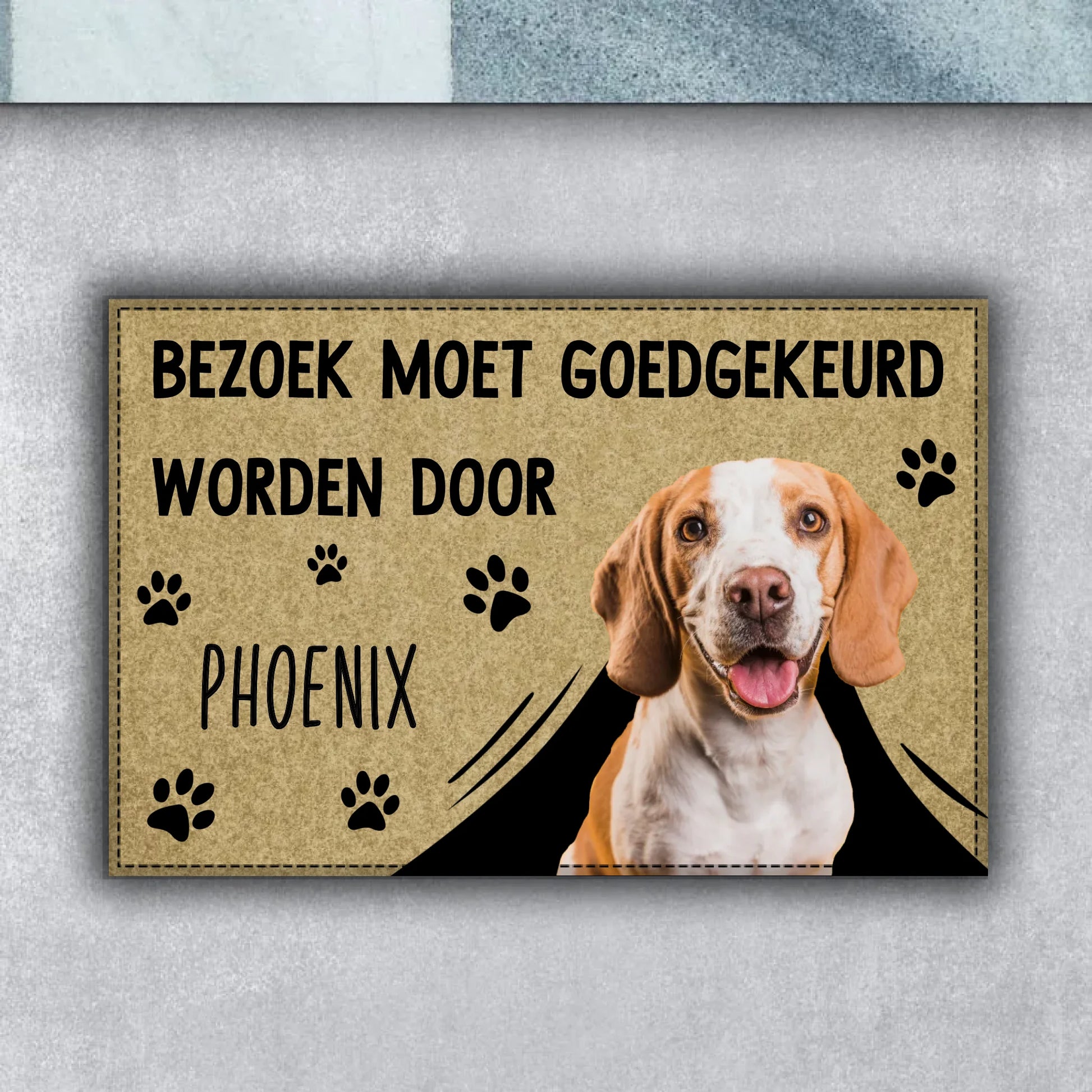 Gepersonaliseerde deurmat