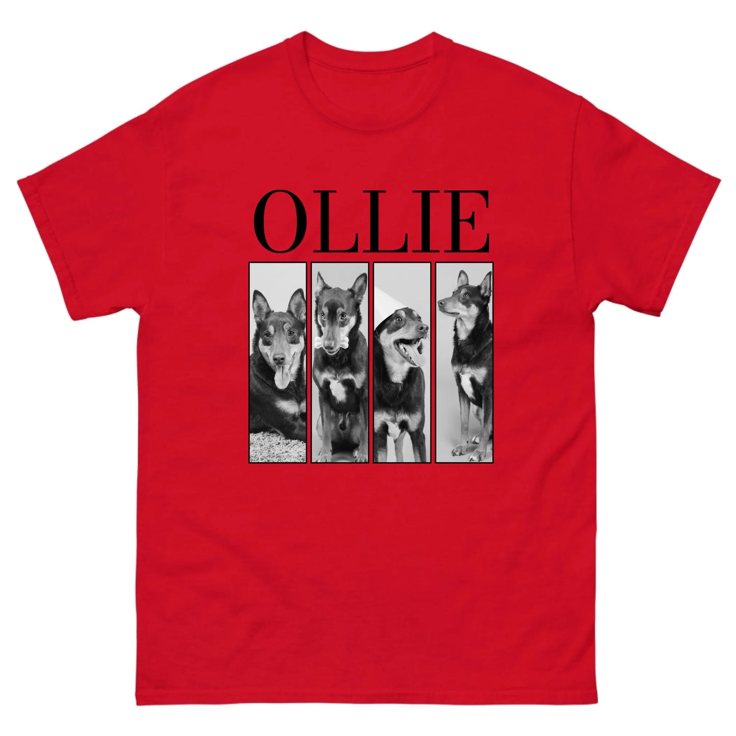 Gepersonaliseerd T-shirt - Zwartwit foto's en naam