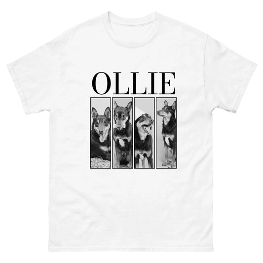 Gepersonaliseerd T-shirt - Zwartwit foto's en naam