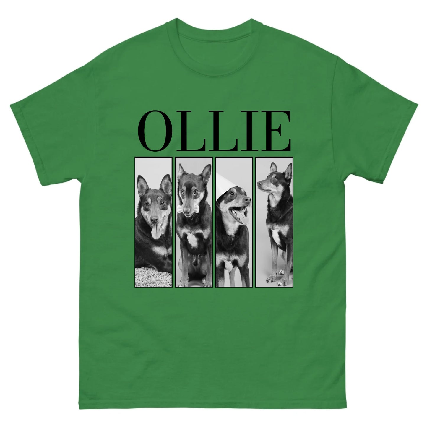 Gepersonaliseerd T-shirt - Zwartwit foto's en naam