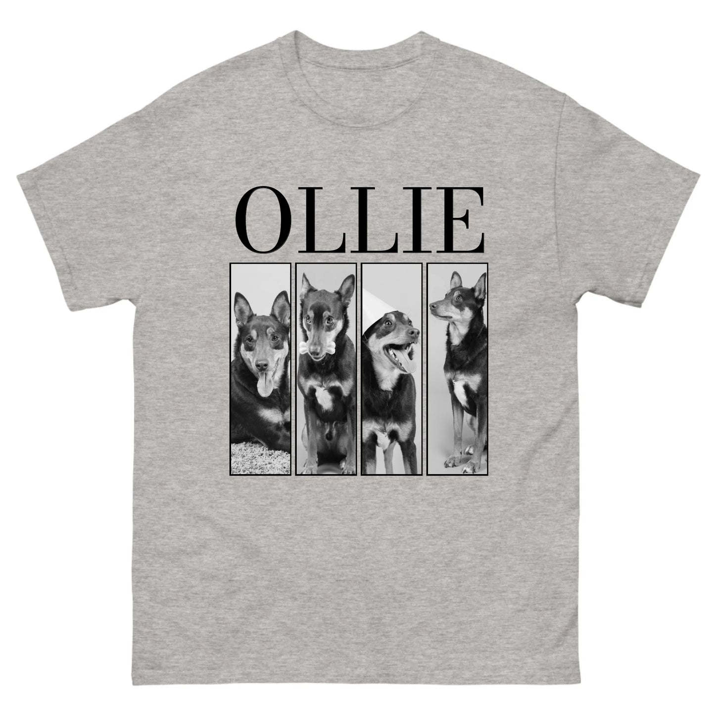 Gepersonaliseerd T-shirt - Zwartwit foto's en naam