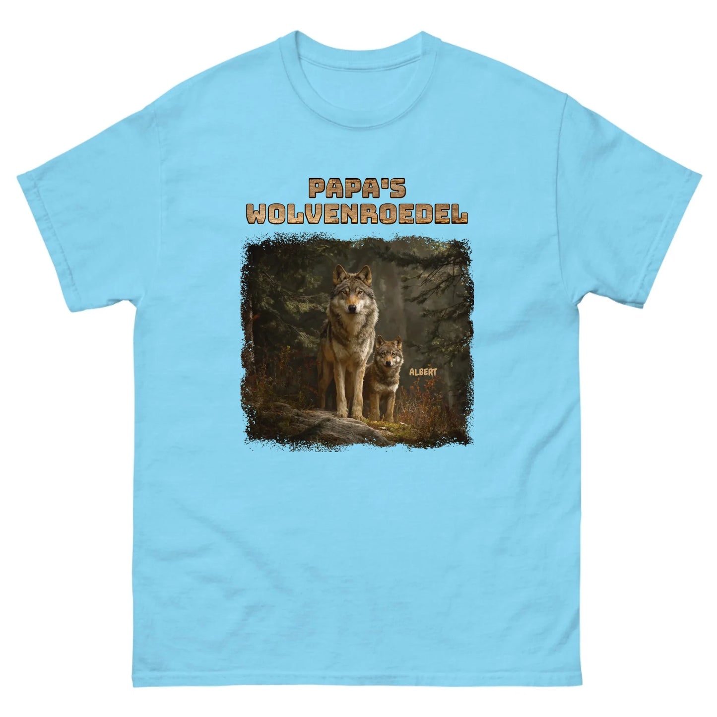Gepersonaliseerd T-shirt - Papa's wolvenroedel